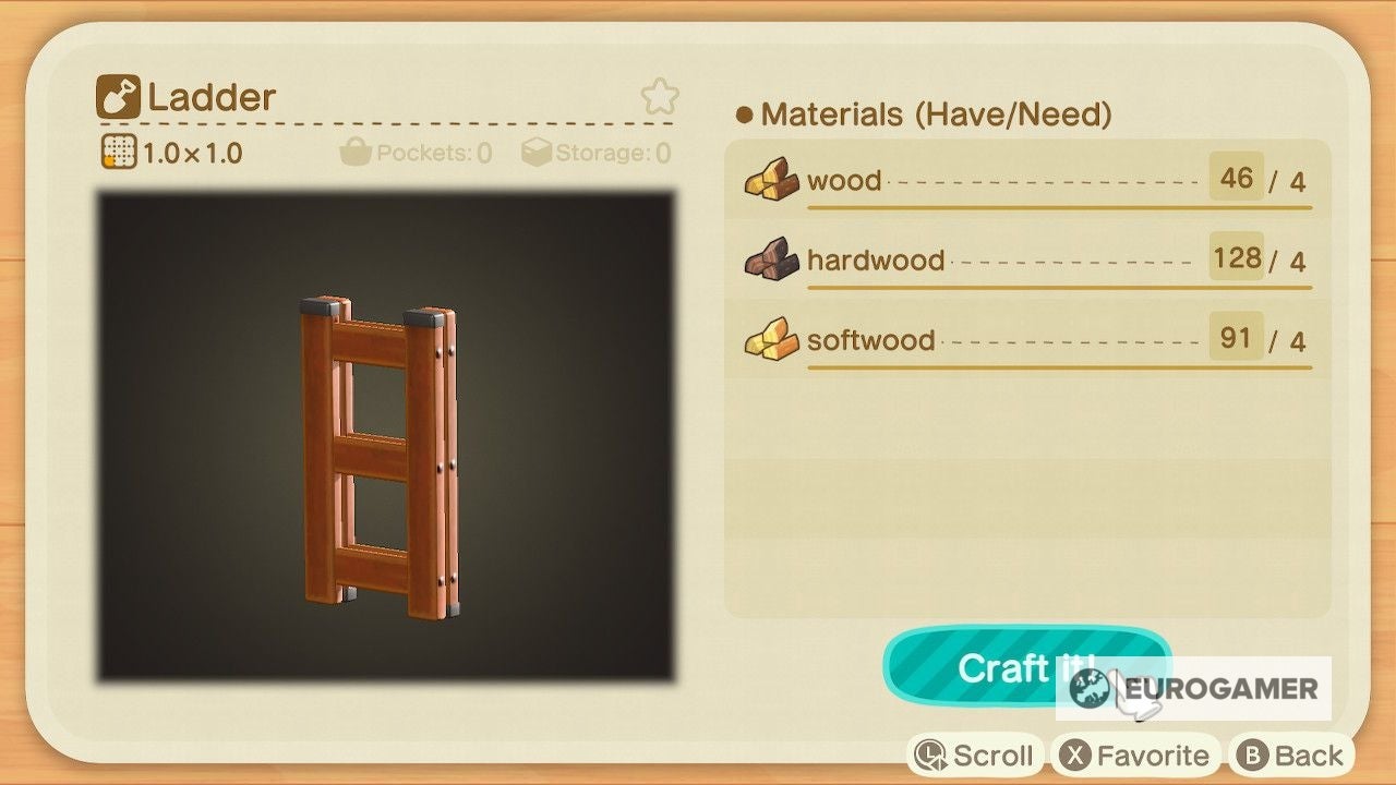 Animal Crossing Ladder unlocking How to get a ladder to climb cliff